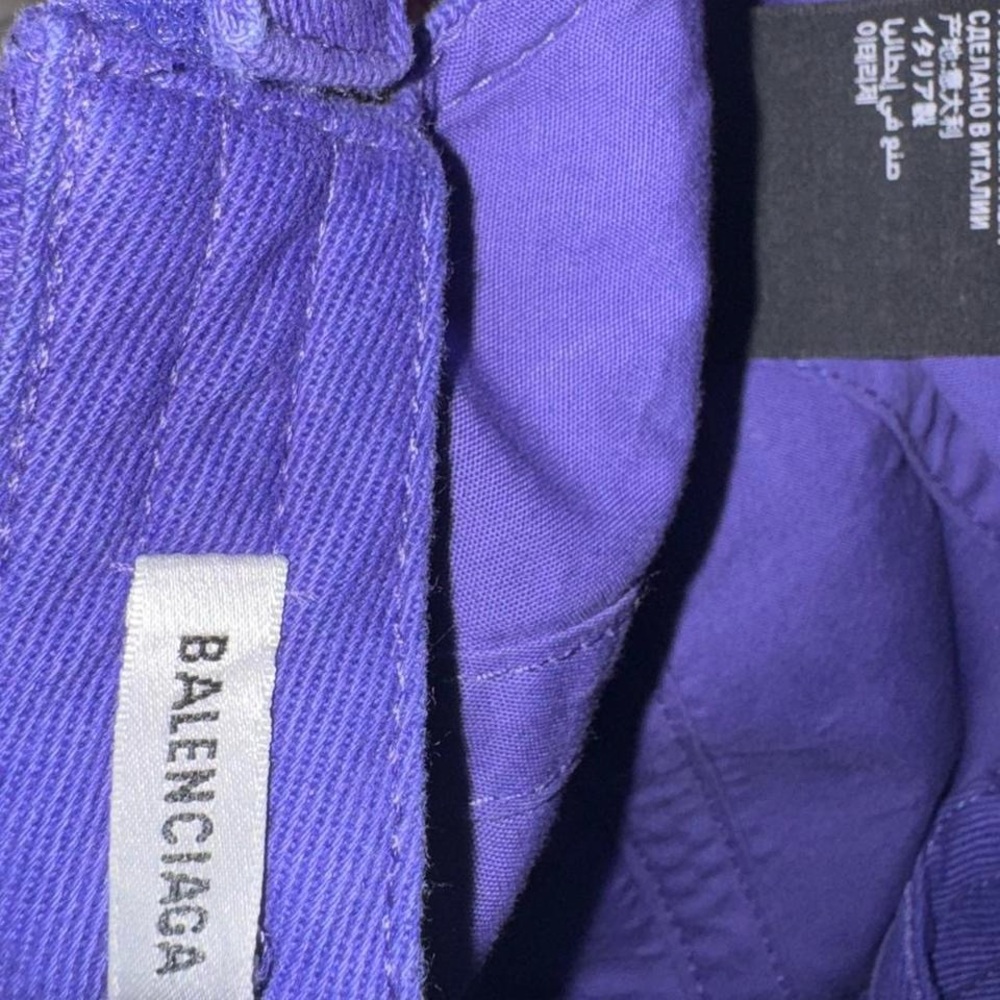 Balenciaga Violet and Red Logo Cap - Picture 6 of 8